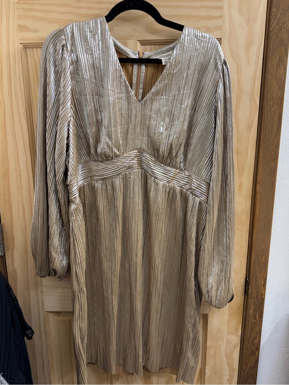 Gold Maternity Dress